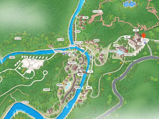 乌达结合景区手绘地图智慧导览和720全景技术，可以让景区更加“动”起来，为游客提供更加身临其境的导览体验。